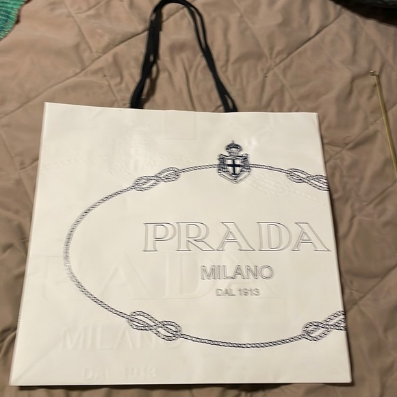 Prada Bags Authentic Prada Shopping Bag Poshmark